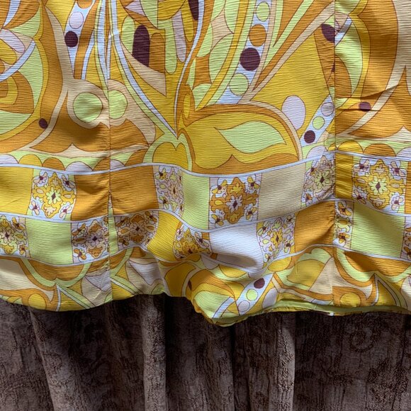 Vintage Handmade Dress and Coat Set Lined Med Groovy Psychedelic OOAK - Picture 5 of 16